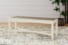 Sam's Furniture - Ashley Furniture - Bolanburg Dining Bench - Large UPH Dining Room Bench / Two-tone / 50"W x 15"D x 20"H - D647-00