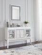 Sam's Furniture - Ashley Furniture - Chalanna Dining Room - Dining Chair (Set of 2) / White - D822-01X2
