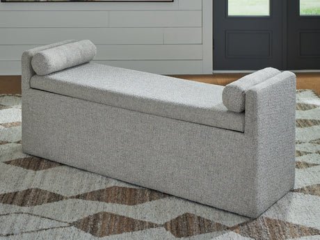 Sam's Furniture - Ashley Furniture - Galliden Dining Room - Large UPH Dining Room Bench / Beige - D841-00