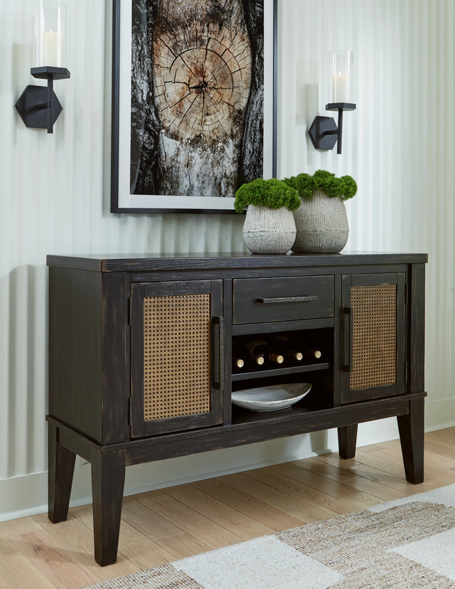 Sam's Furniture - Ashley Furniture - Galliden Dining Room - RECT Dining Room EXT Table / Black/Brown - D841-55