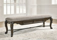 Sam's Furniture - Ashley Furniture - Maylee Dining Room - Dining Extension Table / Dark Brown / 44"W x 108.5"D x 30"H - D947D5