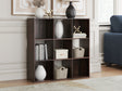 Sam's Furniture - Ashley Furniture - Glosmount Nine Cube Organizer - Nine Cube Organizer / Cherry/Light Brown - EA1055-3X3