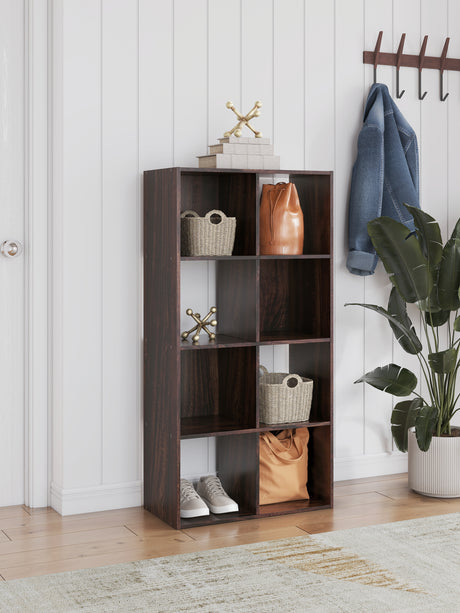 Sam's Furniture - Ashley Furniture - Glosmount Eight Cube Organizer - Eight Cube Organizer / Cherry/Light Brown - EA1055-4X2