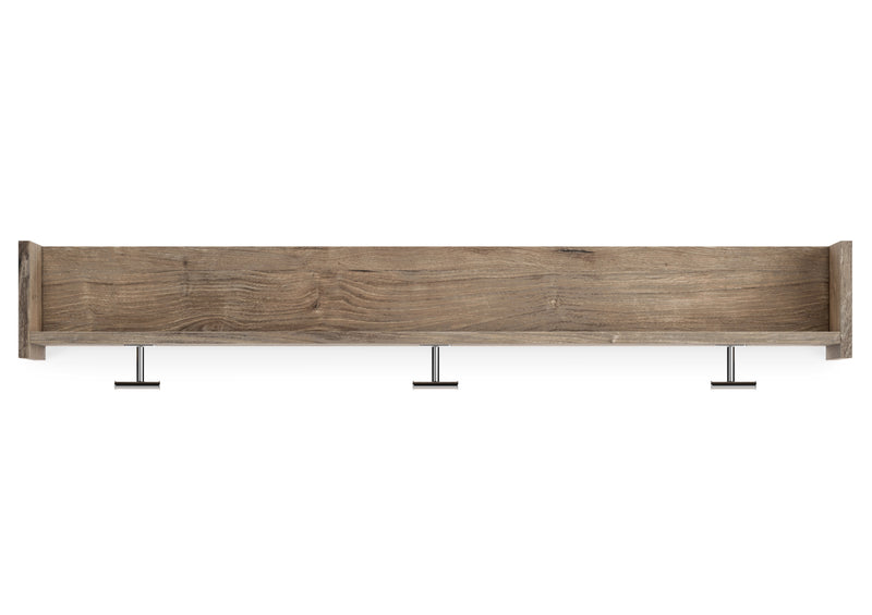 Oliah Wall Mounted Coat Rack with Shelf