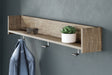 Sam's Furniture - Ashley Furniture - Oliah Wall Decor - Wall Mounted Coat Rack w/Shelf / Natural - EA2270-151