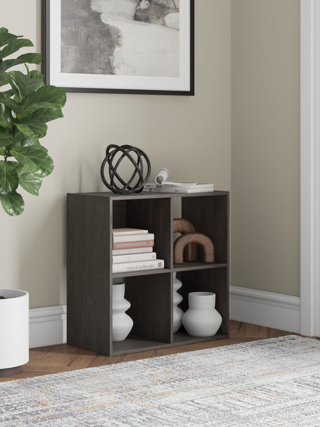 Sam's Furniture - Ashley Furniture - Piperton Four Cube Organizer - Four Cube Organizer / Charcoal - EA5514-2X2