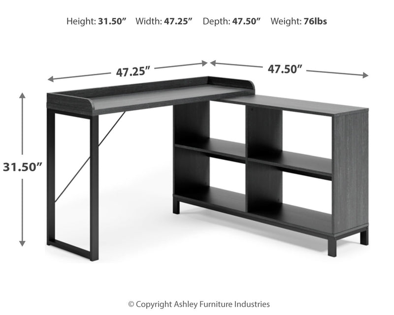 Yarlow 36" Home Office Desk with Shelf