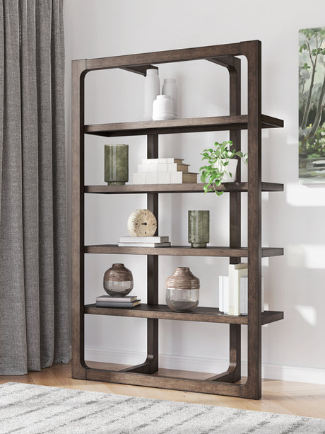 Sam's Furniture - Ashley Furniture - Breckington Bookcase - Bookcase / Dark Brown - H556-70