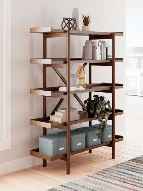 Sam's Furniture - Ashley Furniture - Lyncott Bookcase - Bookcase / Brown - H615-70