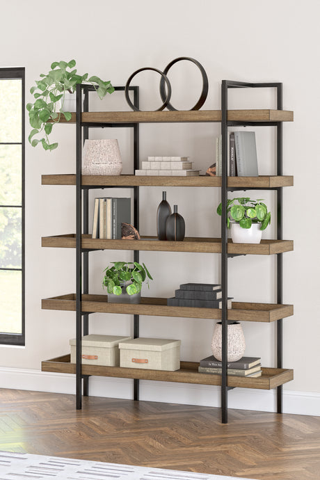 Sam's Furniture - Ashley Furniture - Montia Bookcase - Bookcase / Light Brown - H632-70