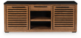 Sam's Furniture - Ashley Furniture - Kallari Bookcase - Credenza / Warm Brown/Black - H737-60