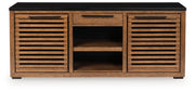 Sam's Furniture - Ashley Furniture - Kallari Bookcase - Credenza / Warm Brown/Black - H737-60