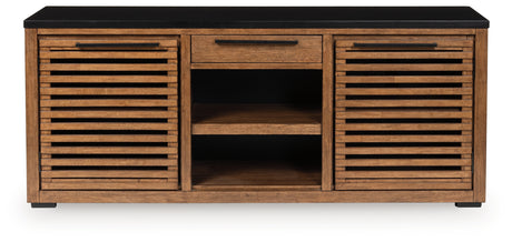 Sam's Furniture - Ashley Furniture - Kallari Bookcase - Credenza / Warm Brown/Black - H737-60