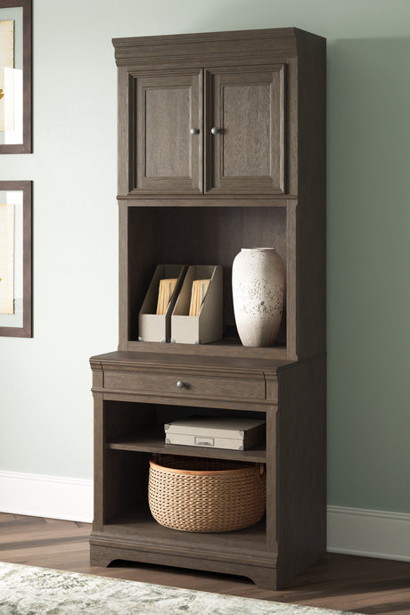 Sam's Furniture - Ashley Furniture - Janismore Bookcase - Bookcase / Weathered Gray - H776H7