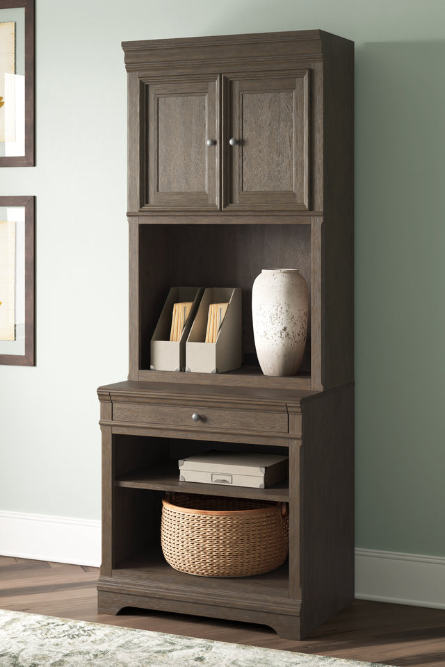 Sam's Furniture - Ashley Furniture - Janismore Bookcase - Bookcase / Weathered Gray - H776H7