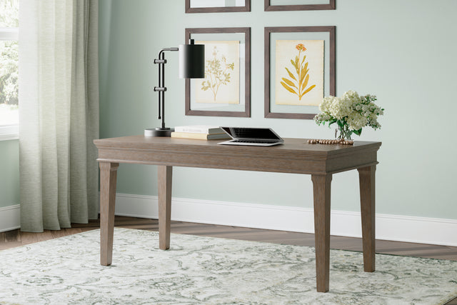 Sam's Furniture - Ashley Furniture - Janismore Office Desk - Home Office Desk / Weathered Gray - H776-44