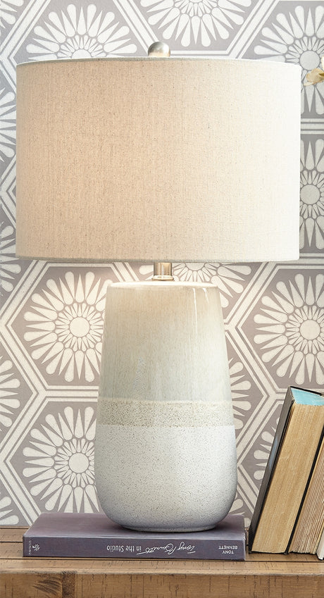 Sam's Furniture - Ashley Furniture - Shavon Lighting - Table Lamp (Set of 2) / Beige/White - L100724X2