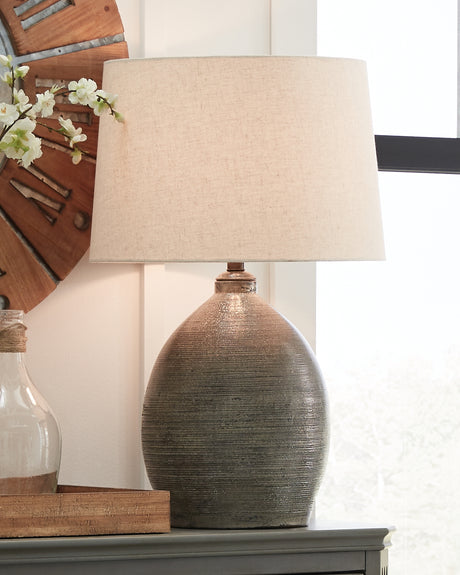 Sam's Furniture - Ashley Furniture - Joyelle Lighting - Table Lamp (Set of 2) / Gray - L100744X2