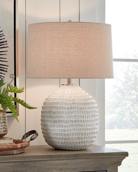 Sam's Furniture - Ashley Furniture - Jamon Lighting - Table Lamp (Set of 2) / Beige - L100764X2