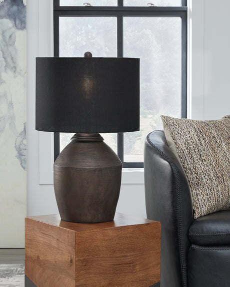 Sam's Furniture - Ashley Furniture - Naareman Lighting - 2-Piece Lamp Set / Metallic Black - L100804X2