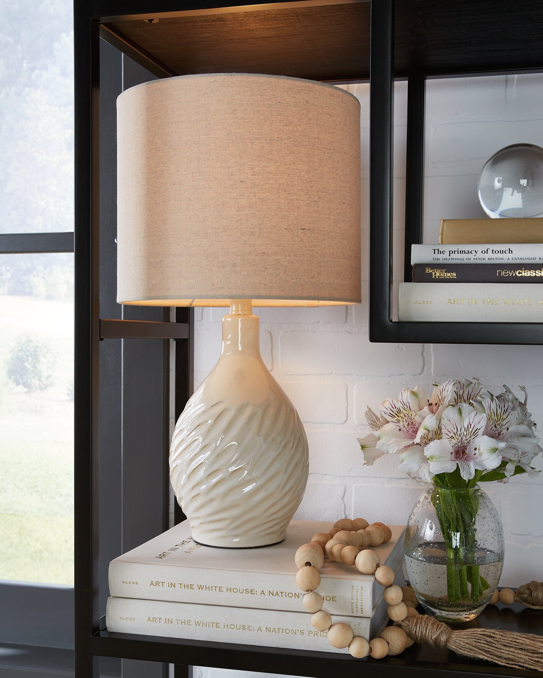 Sam's Furniture - Ashley Furniture - Garinton Lighting - Table Lamp (Set of 2) / Cream - L180194X2