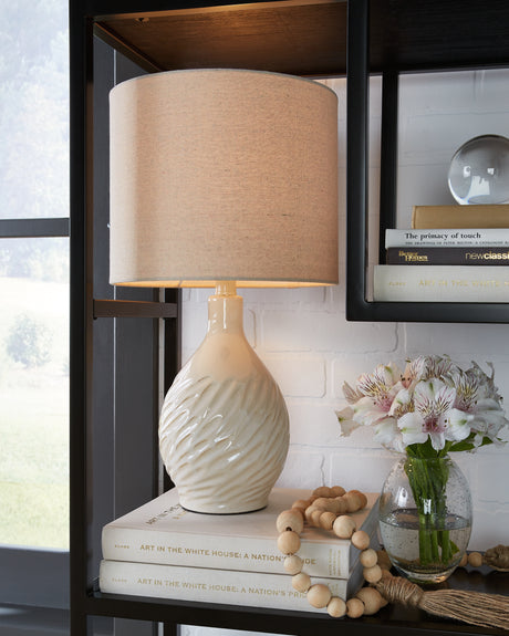 Sam's Furniture - Ashley Furniture - Garinton Lighting - Table Lamp (Set of 2) / Cream - L180194X2