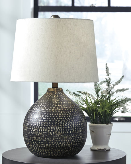 Sam's Furniture - Ashley Furniture - Maire Lighting - Table Lamp (Set of 2) / Black/Gold Finish - L207294X2