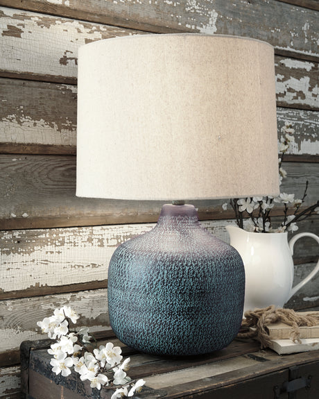 Sam's Furniture - Ashley Furniture - Malthace Lighting - Table Lamp (Set of 2) / Patina - L207304X2