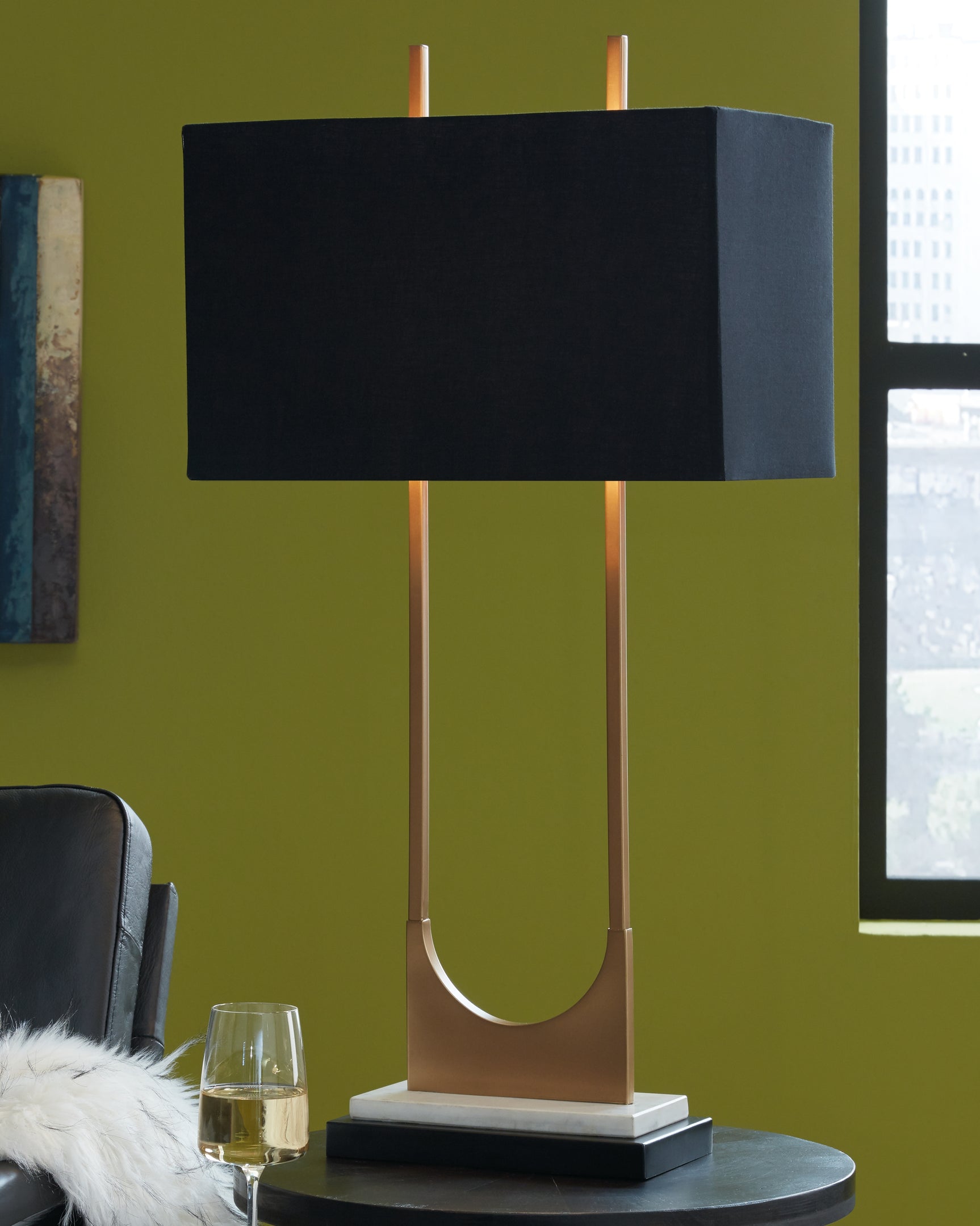 Sam's Furniture - Ashley Furniture - Malana Lighting - Table Lamp (Set of 2) / Brass Finish - L208254X2