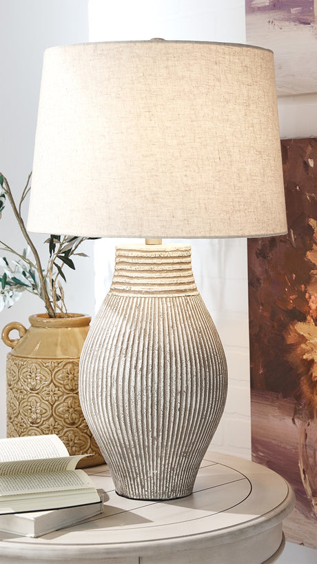 Sam's Furniture - Ashley Furniture - Layal Lighting - Table Lamp (Set of 2) / Beige - L235634X2