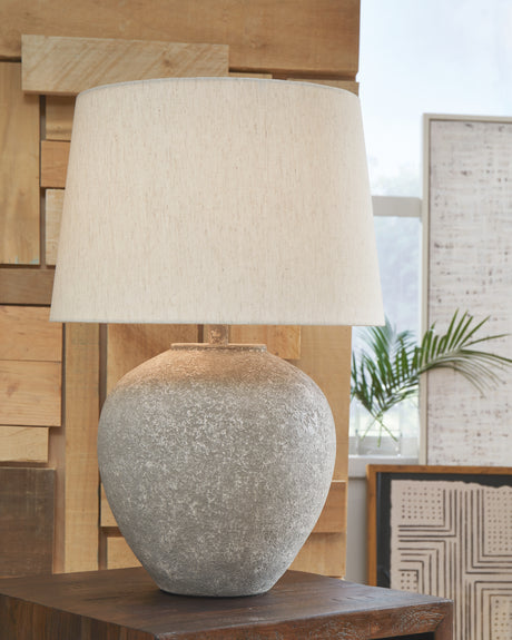 Sam's Furniture - Ashley Furniture - Dreward Lighting - Metal Table Lamp (1/CN) / Distressed Gray - L235694