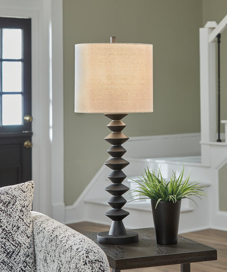 Sam's Furniture - Ashley Furniture - Luanndon Lighting - 2-Piece Lamp Set / Black - L235783X2