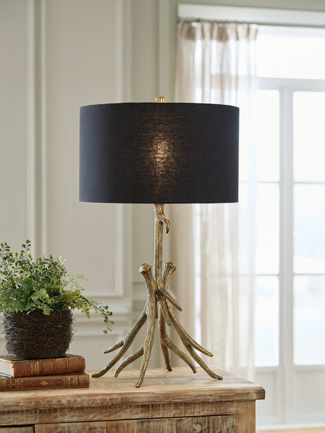Sam's Furniture - Ashley Furniture - Josney Lighting - 2-Piece Lamp Set / Antique Gold Finish - L317034X2