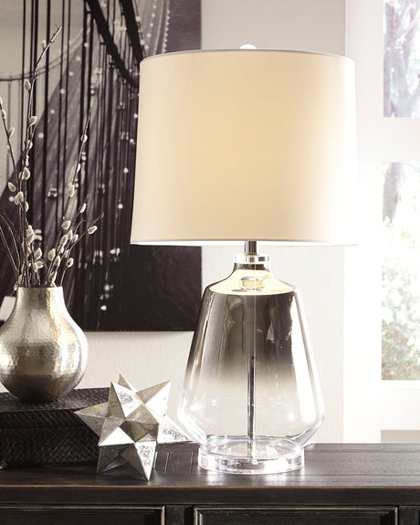 Sam's Furniture - Ashley Furniture - Jaslyn Lighting - Table Lamp (Set of 2) / Silver Finish - L430414X2