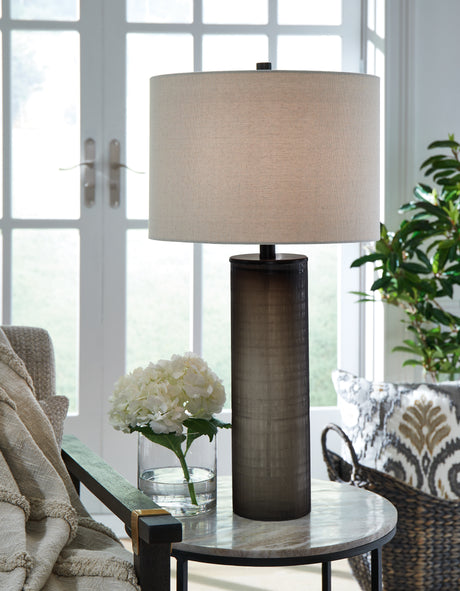 Sam's Furniture - Ashley Furniture - Dingerly Lighting - Glass Table Lamp (1/CN) / Brown - L430824