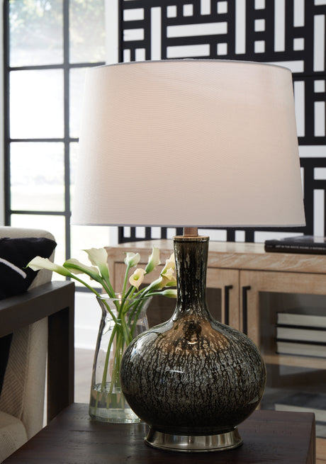 Sam's Furniture - Ashley Furniture - Tenslow Lighting - Glass Table Lamp (1/CN) / Antique Black - L430844