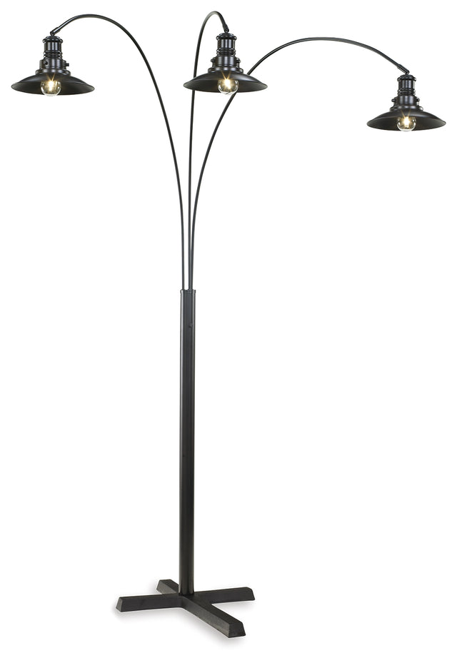 Sam's Furniture - Ashley Furniture - Sheriel Lighting - Metal Arc Lamp (1/CN) / Black - L725059