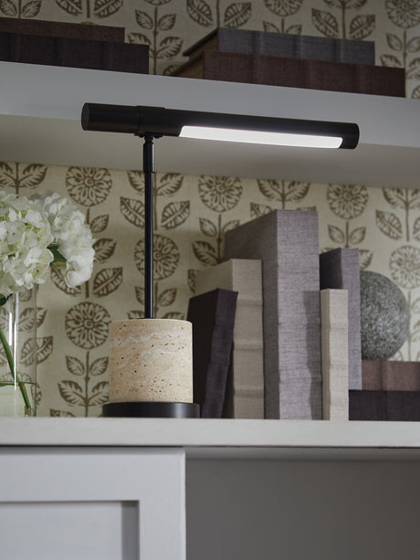 Sam's Furniture - Ashley Furniture - Vinmour Lighting - Metal Desk Lamp (1/CN) / Brown/Beige - L734402