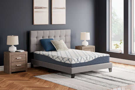 Sam's Furniture - Ashley Furniture - 10 Inch Chime Elite 2.0 Mattresses - California King / White/Blue - M42551