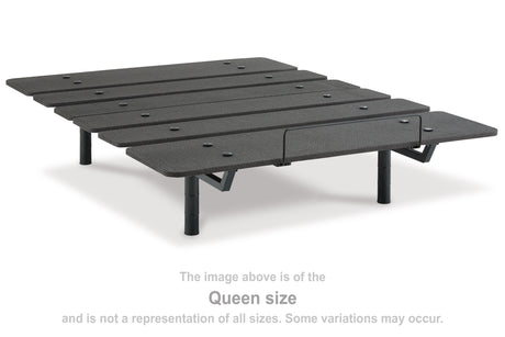 Sam's Furniture - Ashley Furniture - Cosmic Power Base Twin XL Adjustable Base - Twin XL Adjustable Base / Black - M8X272