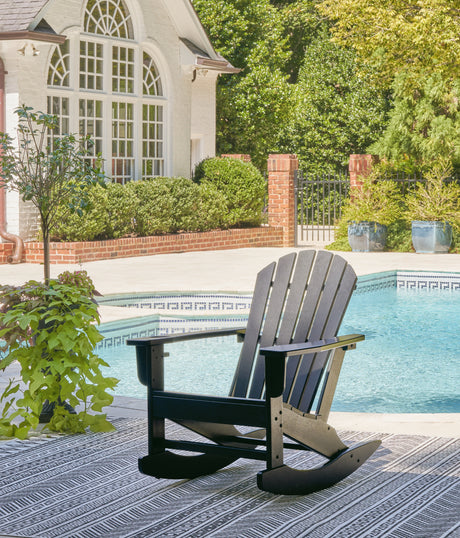Sam's Furniture - Ashley Furniture - Sundown Treasure Outdoor - Rocking Chair / Black - P008-827