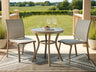 Sam's Furniture - Ashley Furniture - Mission Beach Outdoor - Chairs w/Table Set (3/CN) / Beige - PCP200-050