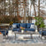 Sam's Furniture - Ashley Furniture - Gali Outdoor - Sofa/Chairs/Table Set (4/CN) / Gray/Blue - P275-081