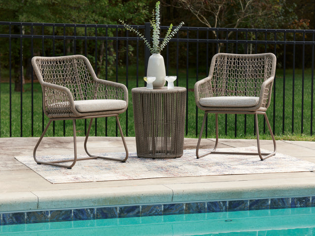 Sam's Furniture - Ashley Furniture - Majors Beach Outdoor - Chairs w/CUSH/Table Set (3/CN) - PCP321-050