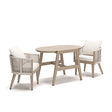 Sam's Furniture - Ashley Furniture - Ivory Vine Outdoor - Chairs w/CUSH/Table Set (3/CN) - PCP352-050