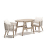 Sam's Furniture - Ashley Furniture - Ivory Vine Outdoor - Chairs w/CUSH/Table Set (3/CN) - PCP352-050