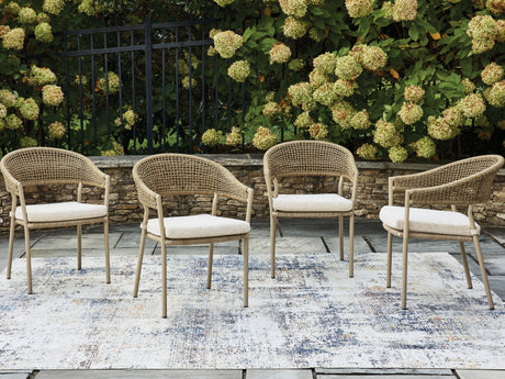 Sam's Furniture - Ashley Furniture - Orchard Beach Outdoor - Arm Chair With Cushion (4/CN) - PCP373-601A