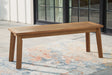 Sam's Furniture - Ashley Furniture - Janiyah Outdoor - Bench / Light Brown - P407-600