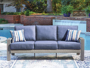 Sam's Furniture - Ashley Furniture - Half Moon Beach Outdoor - Sofa with Cushion - PCP418-838