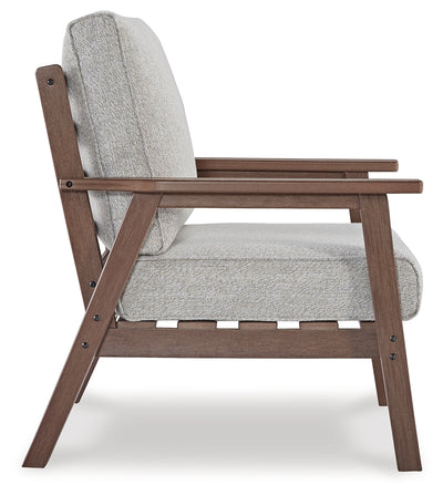 Emmeline Outdoor Loveseat, 2 Lounge Chairs and Coffee Table